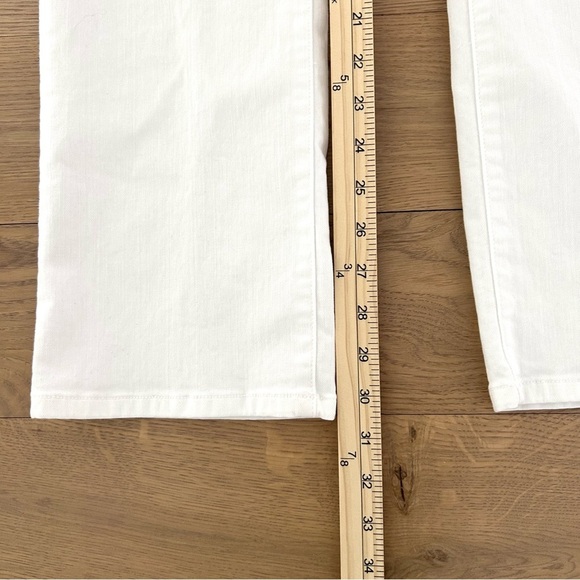 Eileen Fisher White Jeans Cotton High Waist Straight Leg Capsule System Size 6 - Picture 11 of 15